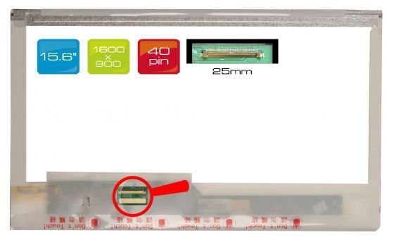 LCD displej display Dell Latitude P19F001 15.6" WXGA++ HD+ 1600x900 LED