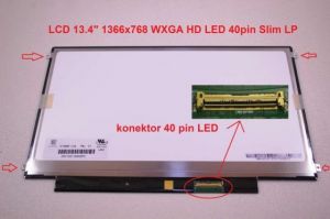 LCD displej display MSI X340 Serie 13.4" WXGA HD 1366x768 LED | matný povrch, lesklý povrch