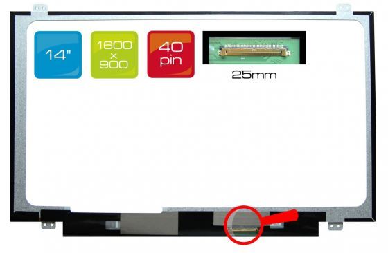 LCD displej display Sony Vaio VPCEA29 14" WXGA++ HD+ 1600x900 LED