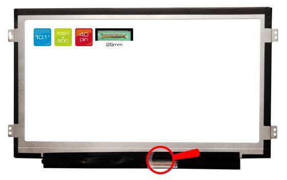 LCD displej display Packard Bell Dot S2/W.FR/004 10.1" WSVGA 1024x600 LED